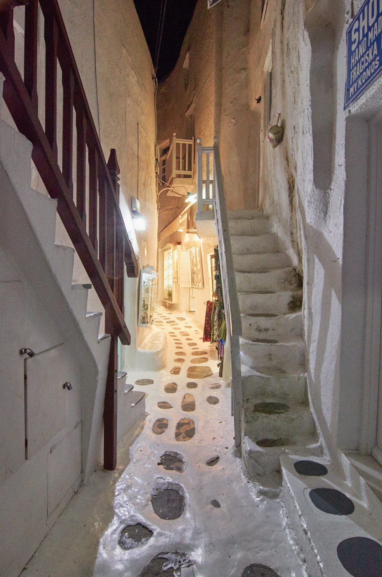Chora Streets in Mykonos Island 
