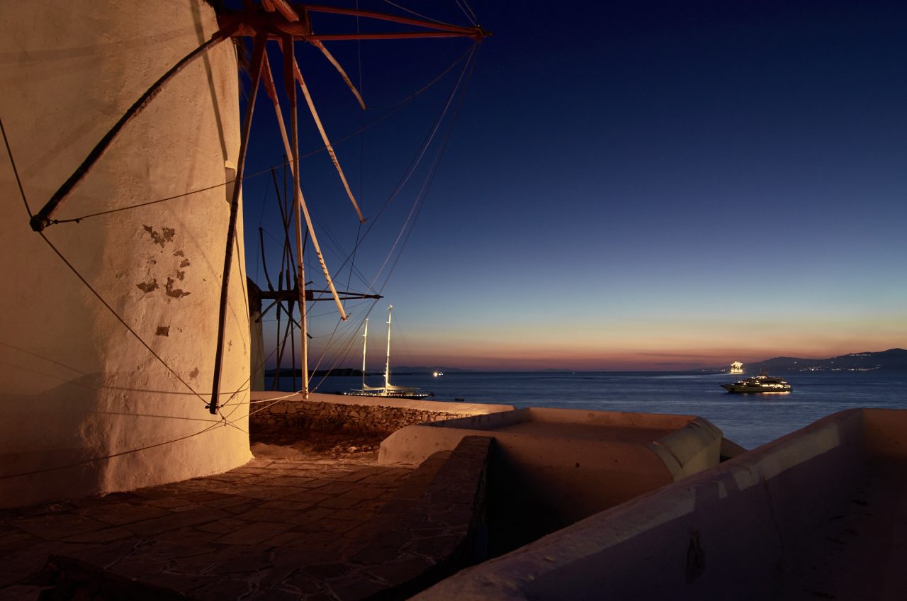 16th century Chora windmills, Mykonos
