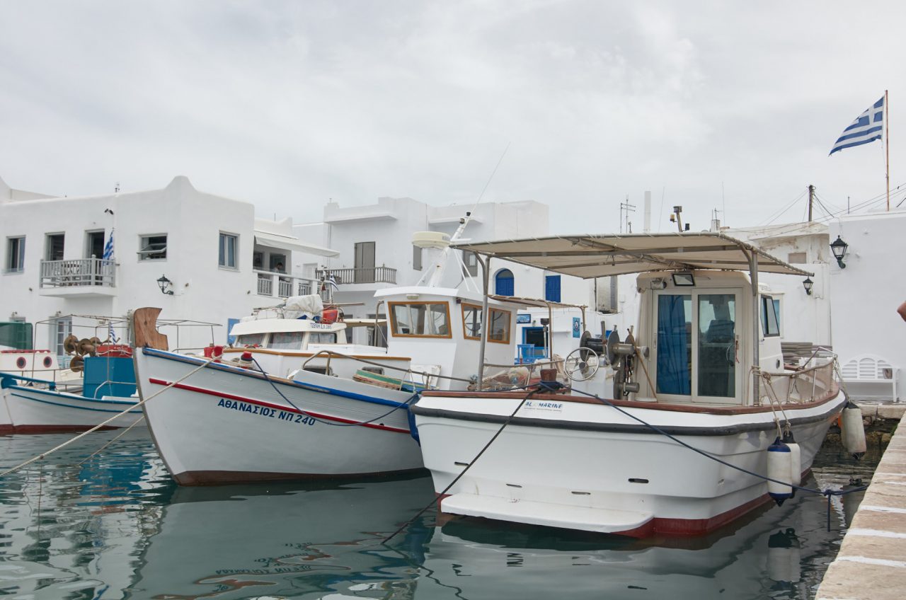 Fishing boat in Naoussa, Paros