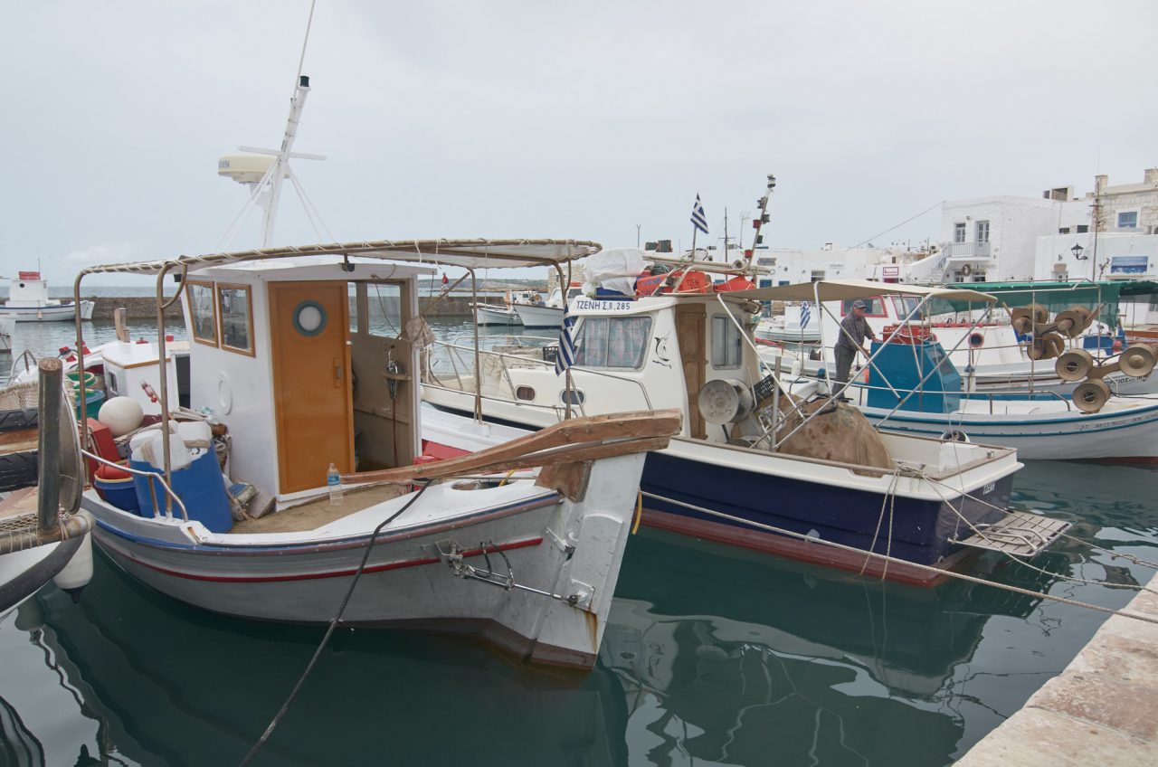 Fishing boat in Naoussa, Paros