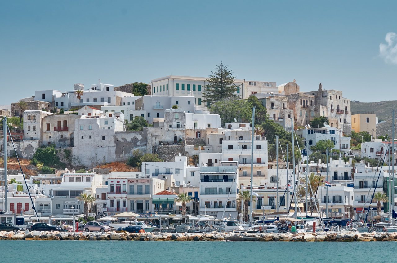 Naxos Town view