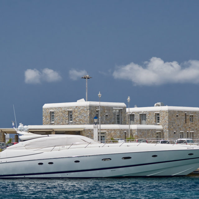 Super boat in Mykonos