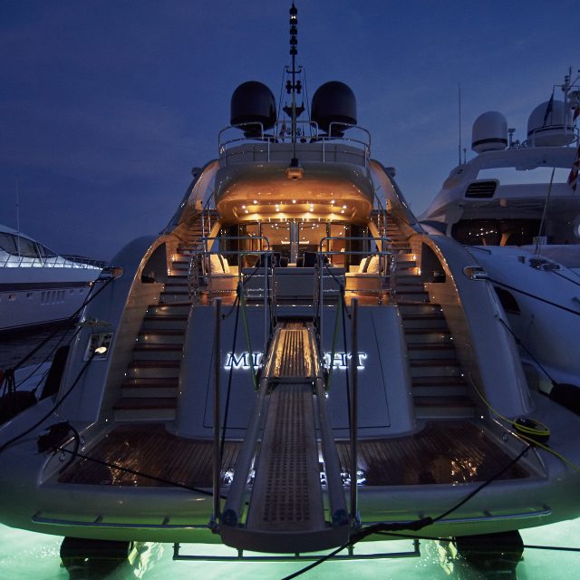 Super yachts in marinas