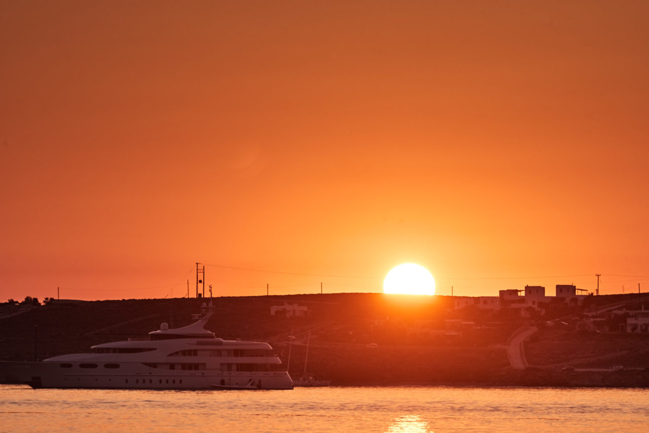 Sunset in Paros, Greece