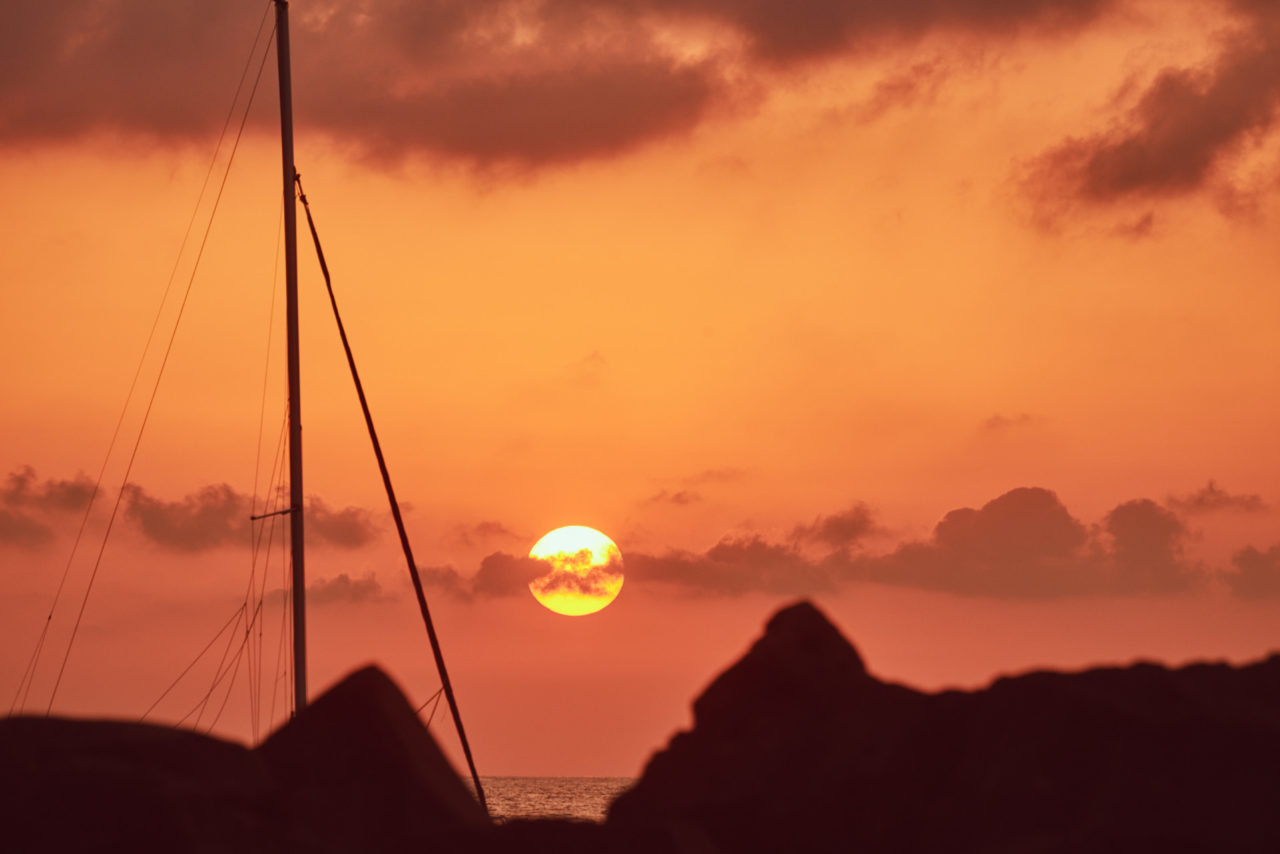Sunset in Santaniello, Italy